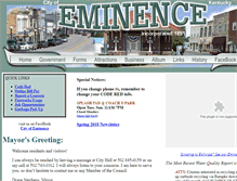 Tablet Screenshot of eminencekentucky.com